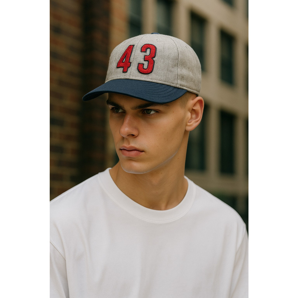 NEW Ebbets Field Flannel Vintage 43 Dad Hat Cap Strapback Embroidered USA NWT